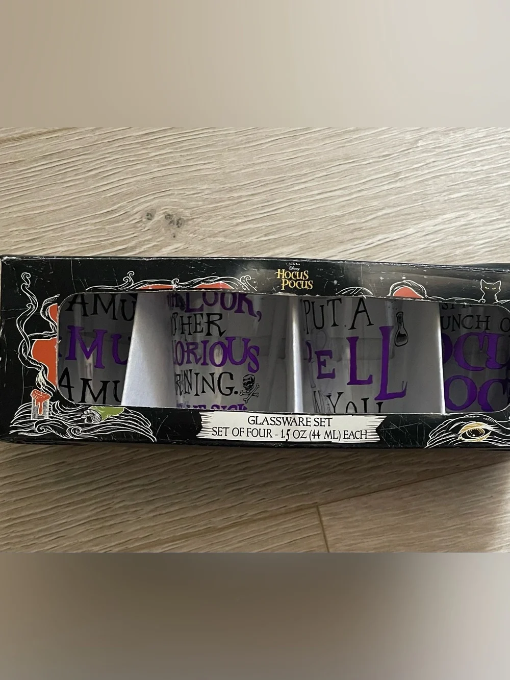 Disney Hocus Pocus Glassware Set (4)